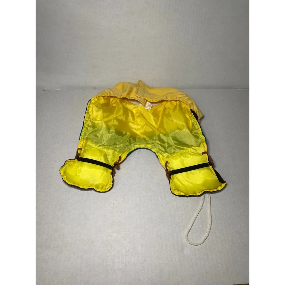 Michaels Cowboy Pet Costume Blue Yellow Lasso Fringe Large‎ Halloween Dog Outfit